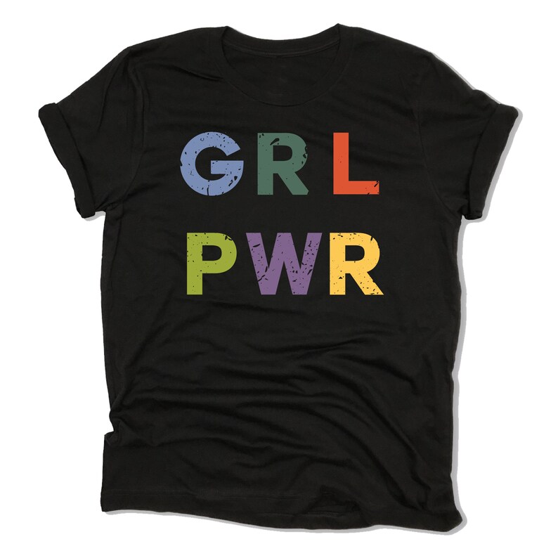 Crop Girl Power Shirt GRL PWR Shirt Trending Tshirts Etsy