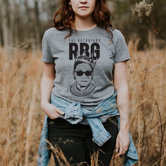 Women's Notorious RBG Ruth Bader Ginsburg T-Shirt - Feminist Graphic Tee With Dissent Collar Print - View #6