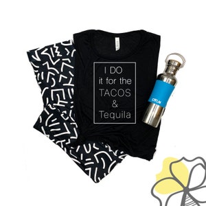 Tacos und Tequila Shirt lustige Training Shirt Taco t Taco Shirt lustige Yoga Shirt Training Shirt Taco Dienstag t Margarita t Taco t-shirt