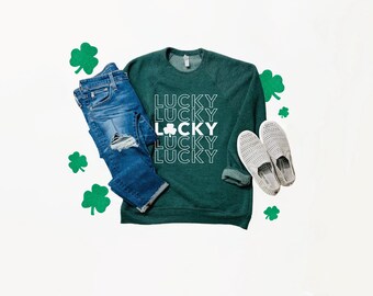 Sudadera irlandesa de la suerte / Sudadera del día de San Patricio / Sudadera irlandesa / Sudadera de la suerte / Sudadera drinkin del día / Día divertido de St Paddys