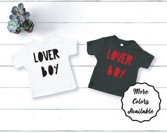 Boy Valentine's Day Shirt, Lover Boy Shirt, Valentine Boy Shirt, Valentine's Shirt for Boy, Cute Kid Valentine, Toddler Boy Valentines Shirt