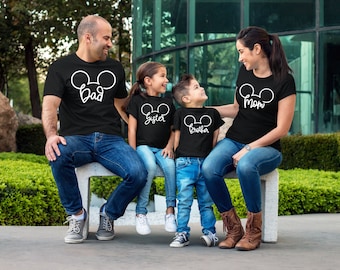 Mouse Family Vacation Shirts, Custom Family Vacation Tees , Magical Family T-shirts, Personalized Family Shirts, Family Mouse Shirts