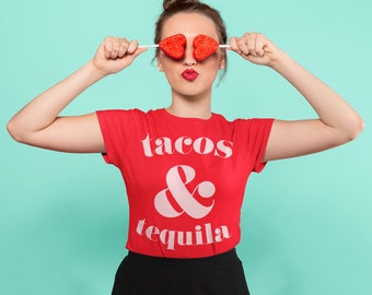 Tacos und Tequila Shirt, Cinco de Mayo Tee, weich gesponnene Baumwolle