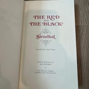 Franklin Library Vintage Stendhal The Red and the Black Hardcover Book 1981 EUC image 5