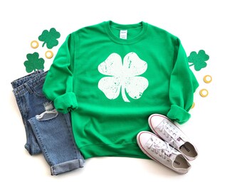 Sudadera Shamrock, Sudadera del Día de San Patricio, Sudadera del Día de San Paddy, Sudadera de la Suerte, Sudadera Irlandesa, Sudadera Slainte, Sudadera Clover