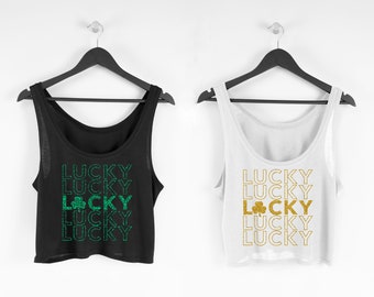 St. Patricks Day Crop Top | St. Patricks Day Tank Top | Shamrock Shirt | Shamrock Tank | Lucky Tank | St. Paddys Day Shirt | Drinking Shirts