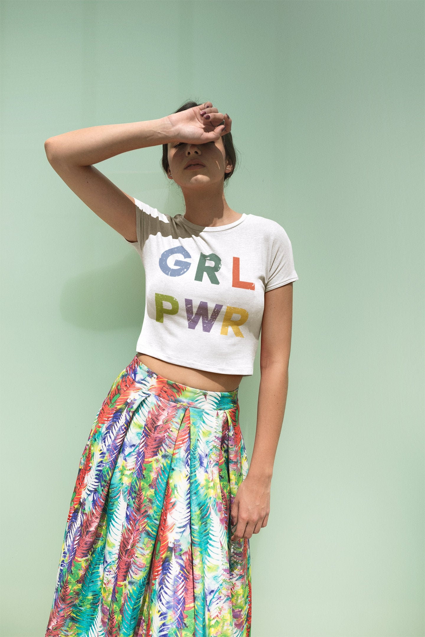 Crop Girl Power Shirt GRL PWR Shirt Trending T-shirts | Etsy