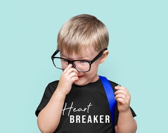 Heartbreaker Kid's Shirt, Valentine's Day Tee, Lover Boy