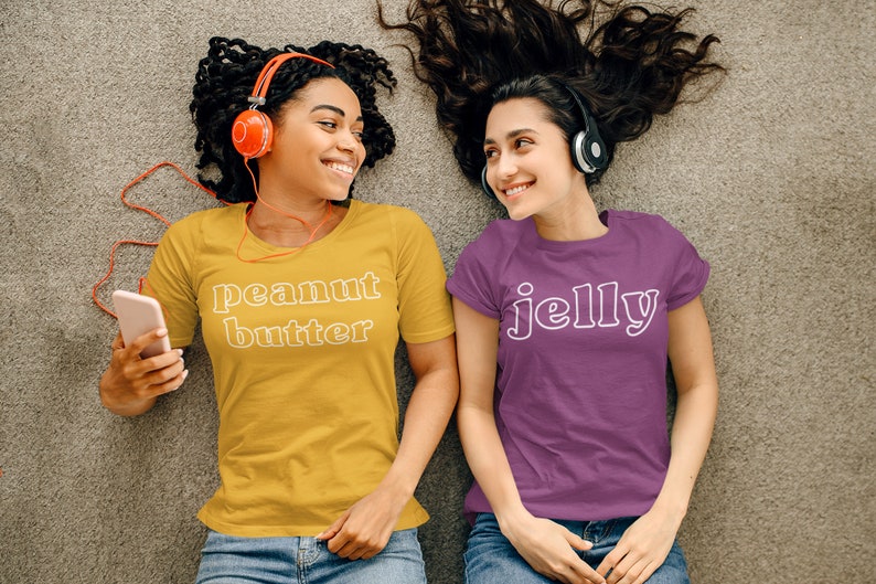 Peanut Butter and Jelly Shirts, PBJ Shirts, Best Friends Shirts, Besties Shirt, Best Friends, Pride Shirts, LGBTQ, Halloween Couple Costumes image 4