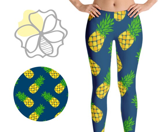 pineapple print leggings