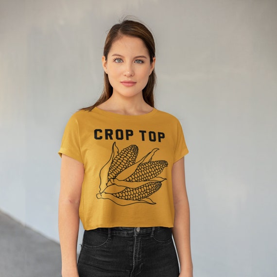 Corn Crop Top Farm Life Corn Shirt Crop 