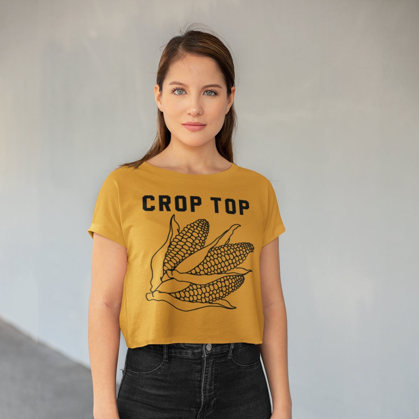 Handmade Top Dahlia Top Kleding Dameskleding Tops & T-shirts Croptops & Bandeautops Croptops 