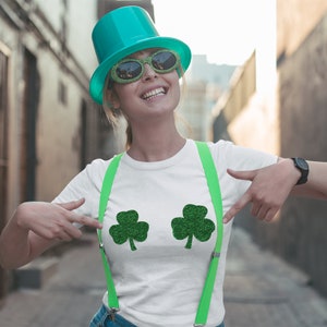 Glitter Shamrocks Shirt Shamrock Tee Irish Shirt St Patricks Day Tee Funny St Patricks Day Shirt Lucky Tee St Pattys Day Shamrocked Shirt