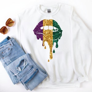 Mardi Gras Sweater - Etsy UK