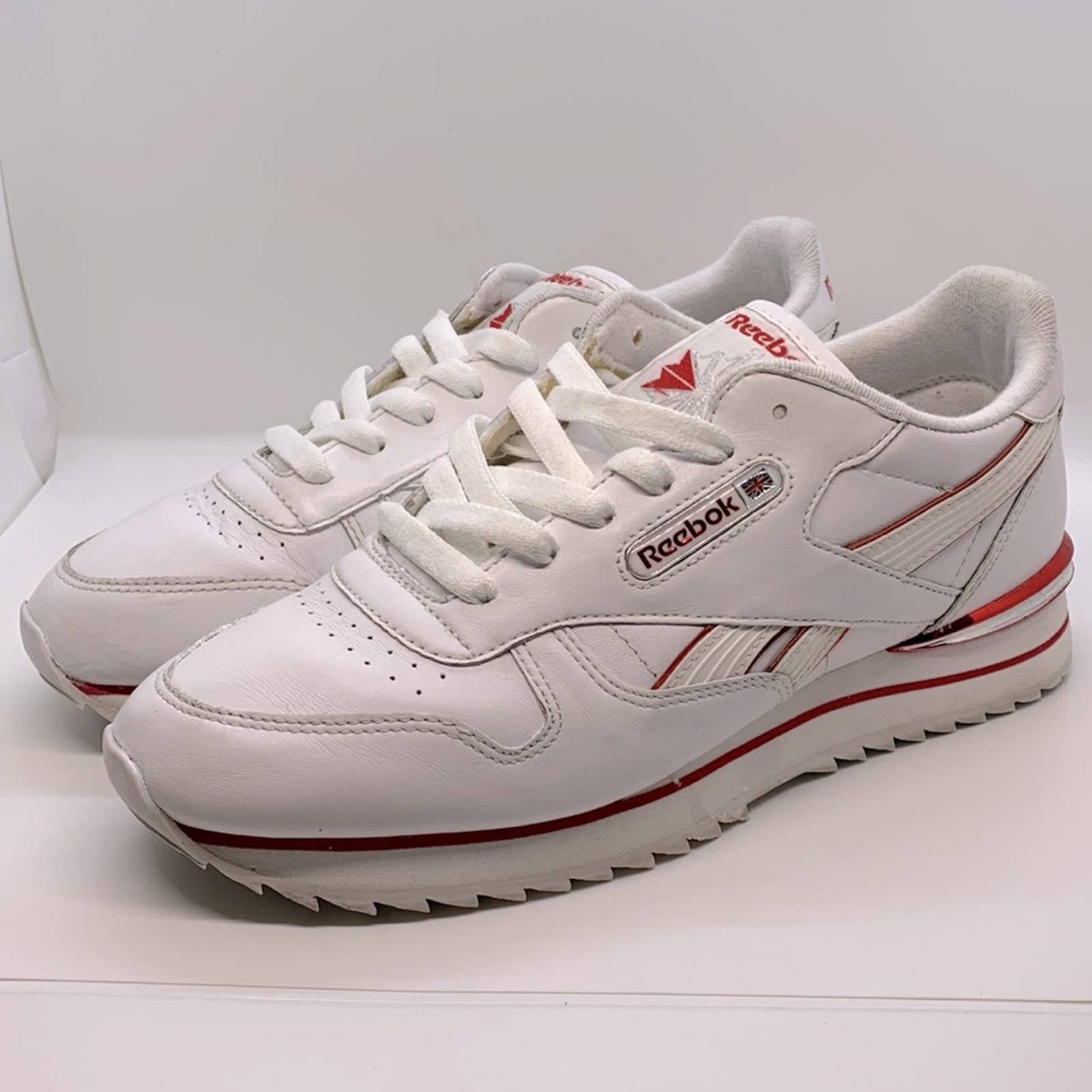 Retro Reebok Classic White Tennis Shoes Etsy