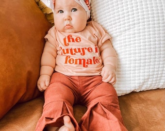 The Future is Female Toddler Shirt, Kid Feminist Shirt, The Future is Female Baby, Girl Power Shirt, Girl Gang Shirt for Kids, Baby Feminist