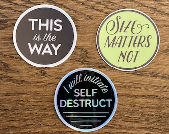 Star Wars Quotes Sticker Pack