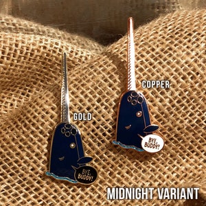 Mr. Narwhal Hard Enamel Pin inspired by the movie Elf image 5