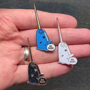 Mr. Narwhal Hard Enamel Pin inspired by the movie Elf image 9