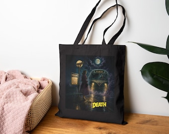 Borsa tote con tarocchi della morte / Borsa tote vintage con mostri horror
