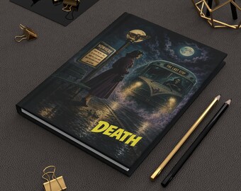 Diario dei Tarocchi della Morte / Quaderno con copertina rigida a tema mostri horror vintage