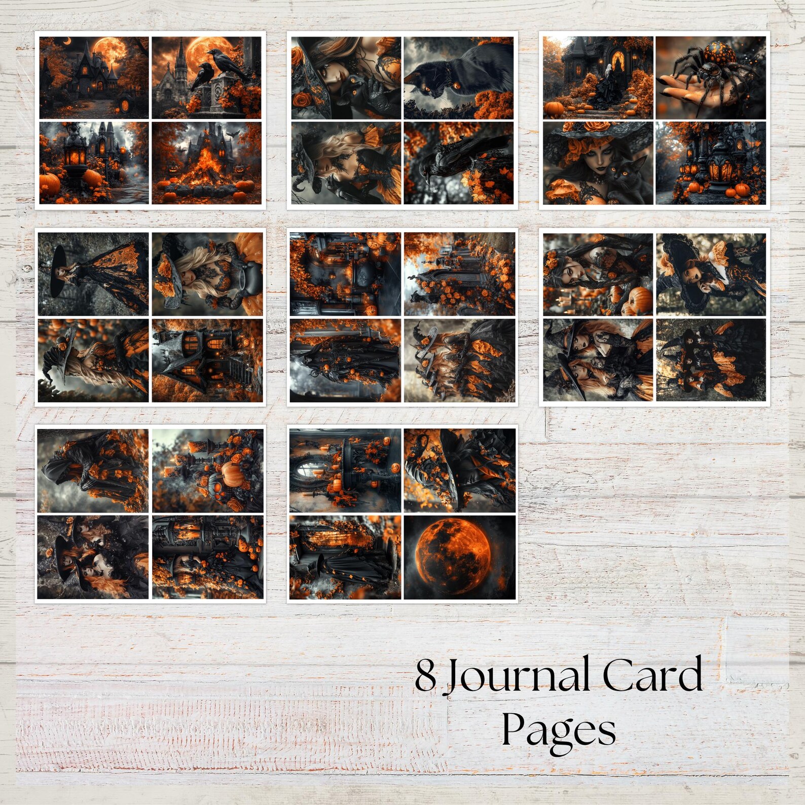Samhain Night Junk Journal Kit | Digital Halloween Grimoire Printable ...