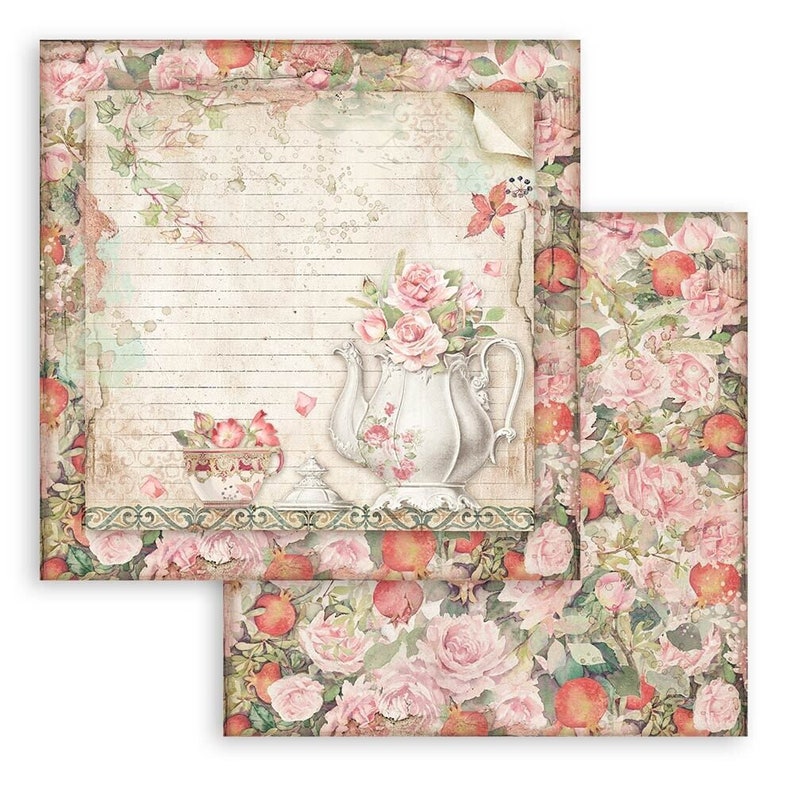 Stamperia Bloc Scrapbooking Casa Granada - 10 Feuilles 30,5x30,5cm - Papier Double Face 190g/m²