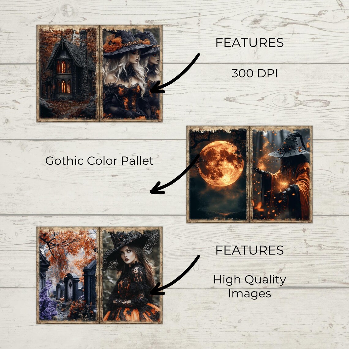 Samhain Night Junk Journal Kit | Digital Halloween Grimoire Printable ...