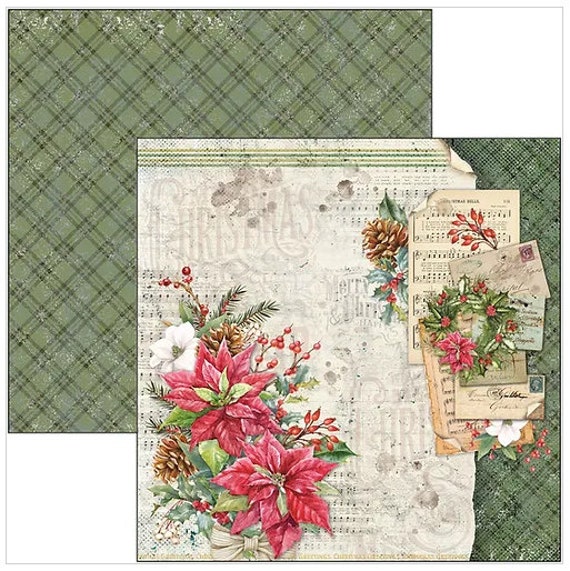 Ciao Bella Christmas Vibes 12x12 Cardstock, 12x12 Paper Pad, Scrapbook  Paper, Double Sided Cardstock, Christmas Paper 