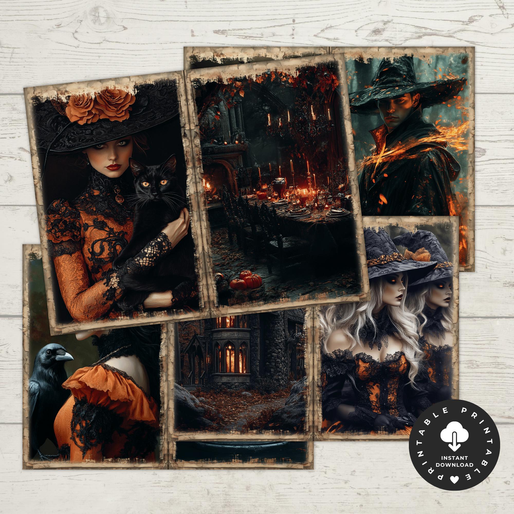 Samhain Night Junk Journal Kit | Digital Halloween Grimoire Printable ...