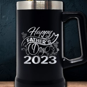 Personalized 24 oz Beer Mug, Beer Stein, Stainless Steel, Vacuum Insulated