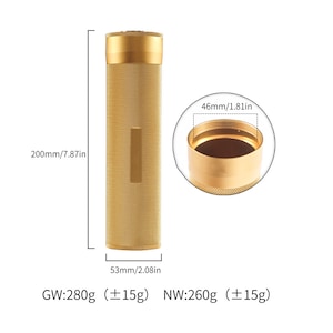 Custom Aluminum Digital Travel Cigar Humidor Gold- digital top portable airtight waterproof crushproof durable