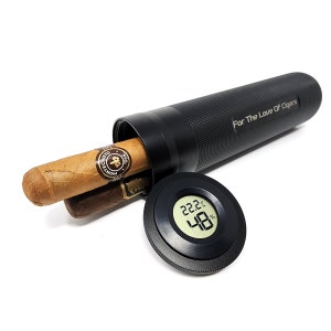 Custom Aluminum Digital Travel Cigar Humidor - digital top portable airtight waterproof crushproof durable