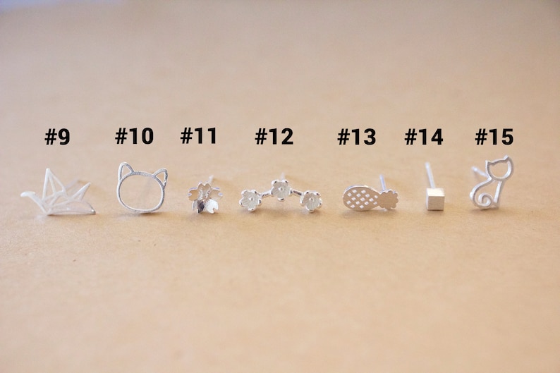 choice of silver earrings