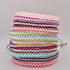 Colorful Surfer Bracelet, Adjustable Waterproof Cord Bracelet, Two-Tone Sliding Knot Bracelet, Friendship Bracelet, Gift for Him or Her