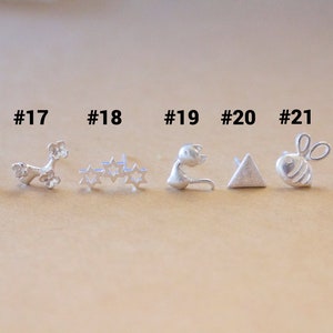 choice of silver earrings