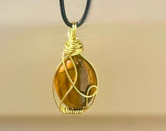 Tiger's Eye Ornate Necklace