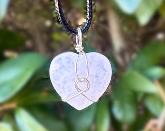 Clear Quartz Heart Necklace
