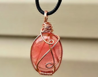 Cherry Quartz Necklace