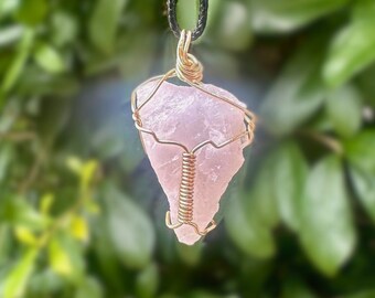 Rose Quartz Shard Necklace