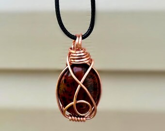 Mahogany Obsidian Necklace