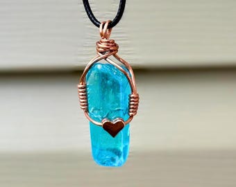 Teal Quartz Necklace