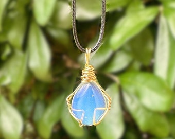 Opalite Teardrop Necklaces