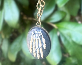 Skeleton Hand Necklace