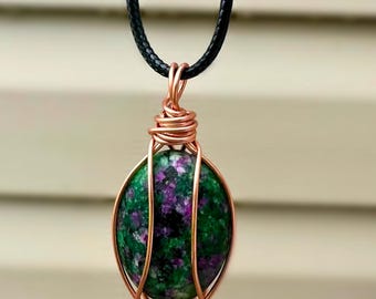 Ruby in Zoisite Necklace