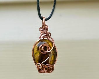 Tiger's Eye Ornate Necklace