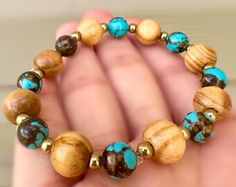 Turquoise Siderolite Bracelet