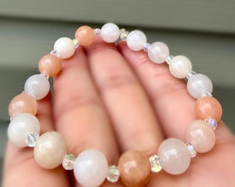 Pink Aurora Borealis Opal Bracelet
