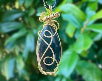 Rainbow Obsidian Necklace