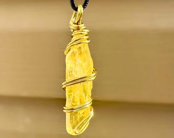 Yellow Aura Quartz Necklaces